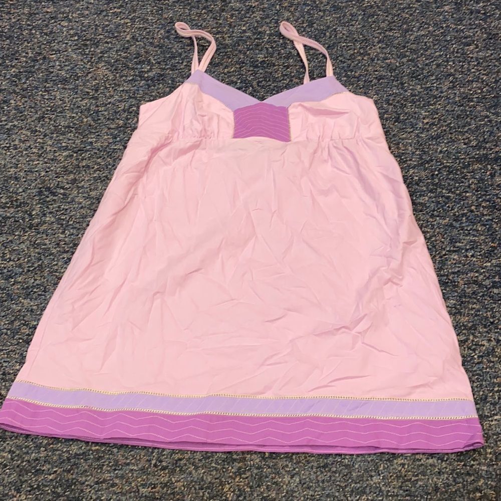 Tiki Palm Purple babydoll dress sz. L NWT